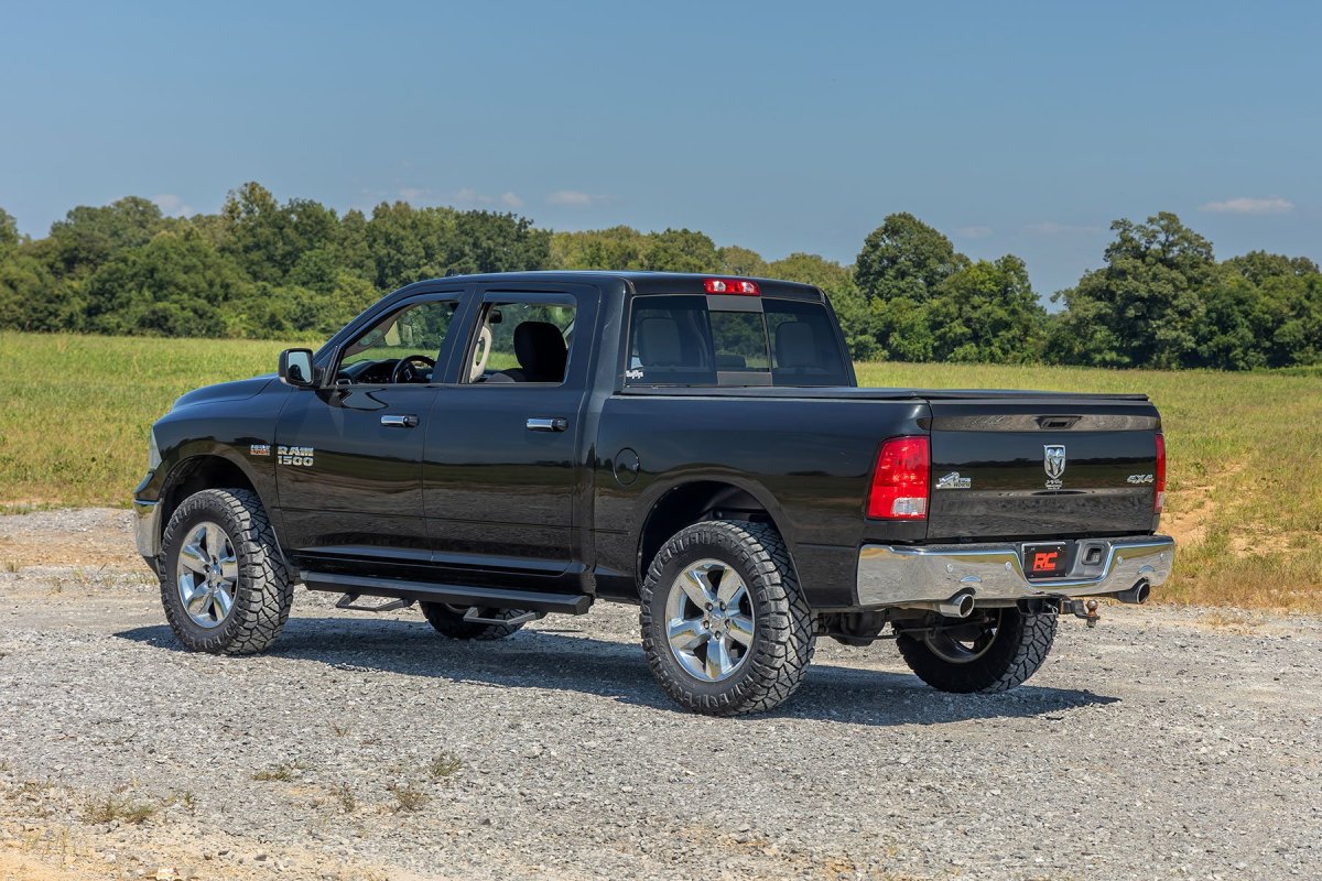 Ram 3500 Rear Wheel Well Liners - Rough Country - High-density Polyethylene - Black - '11-'23